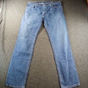 Levi's 559 Straight Fit Jeans Mens 38x34 Blue Medium Wash WaterLess Denim